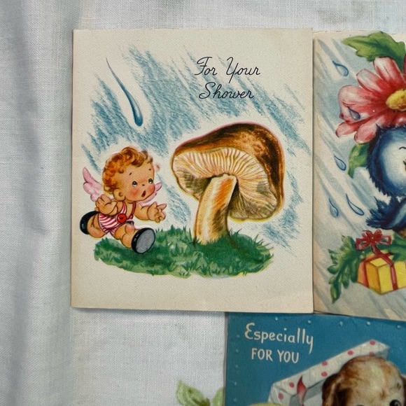 Lot of Kitsch Shower Cards and Wedding Cards - Picture 4 of 14